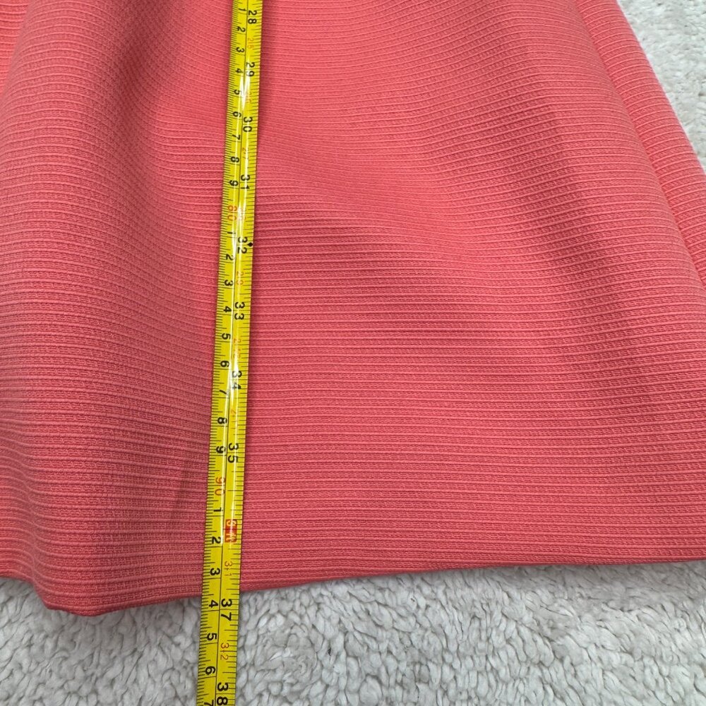 Tahari ASL Women's Bow Cocktail Dress Fit & Flare Coral Pink, Size 2 - Picture 8 of 9